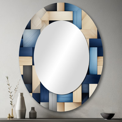 Tain - Miroir mural ovale moderne
