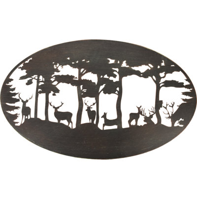 Wall Art Oval Deer