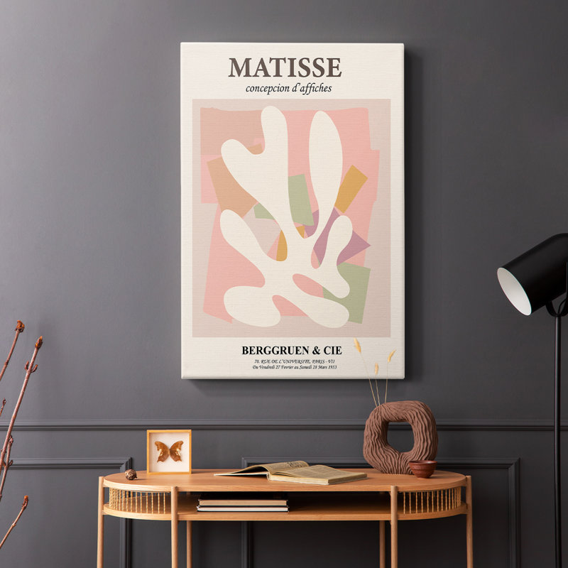 Matisse, reproduction d'art encadrée - Cavas, H 60 po x l 40 po