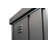 Biohort Equipment Locker 90 3' L x 2.7' D x 6' H Water Resistant Metal Storage Shed with Lock Dark Gray