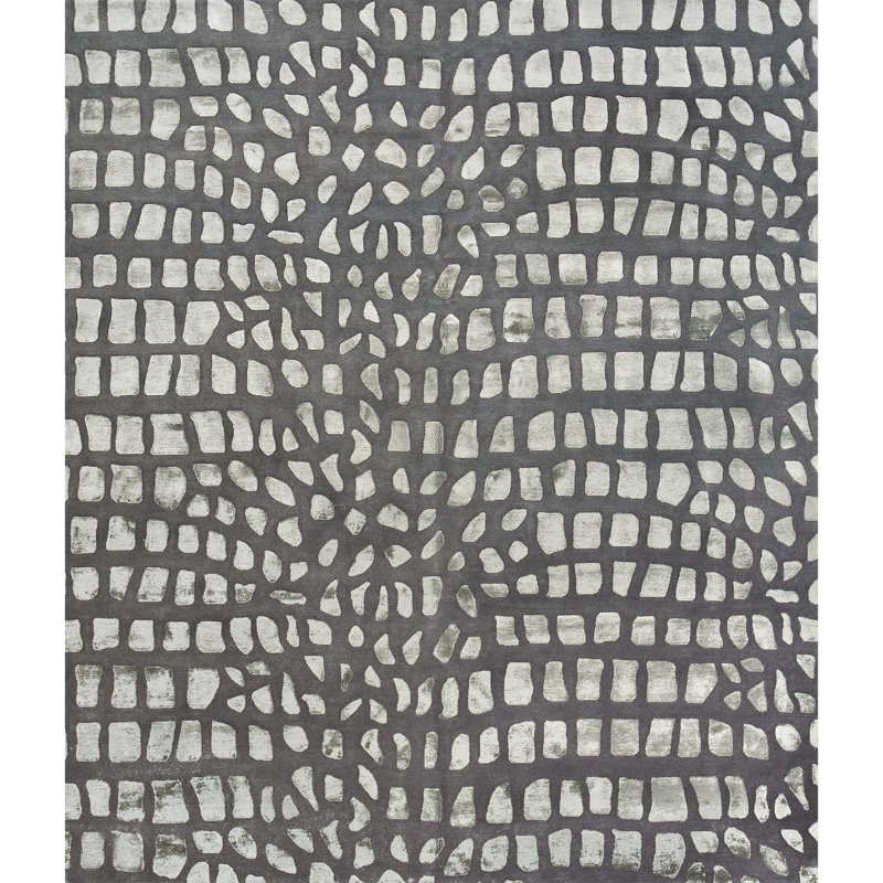Striped Area Rug, Rectangle 8'9" x 12'1"