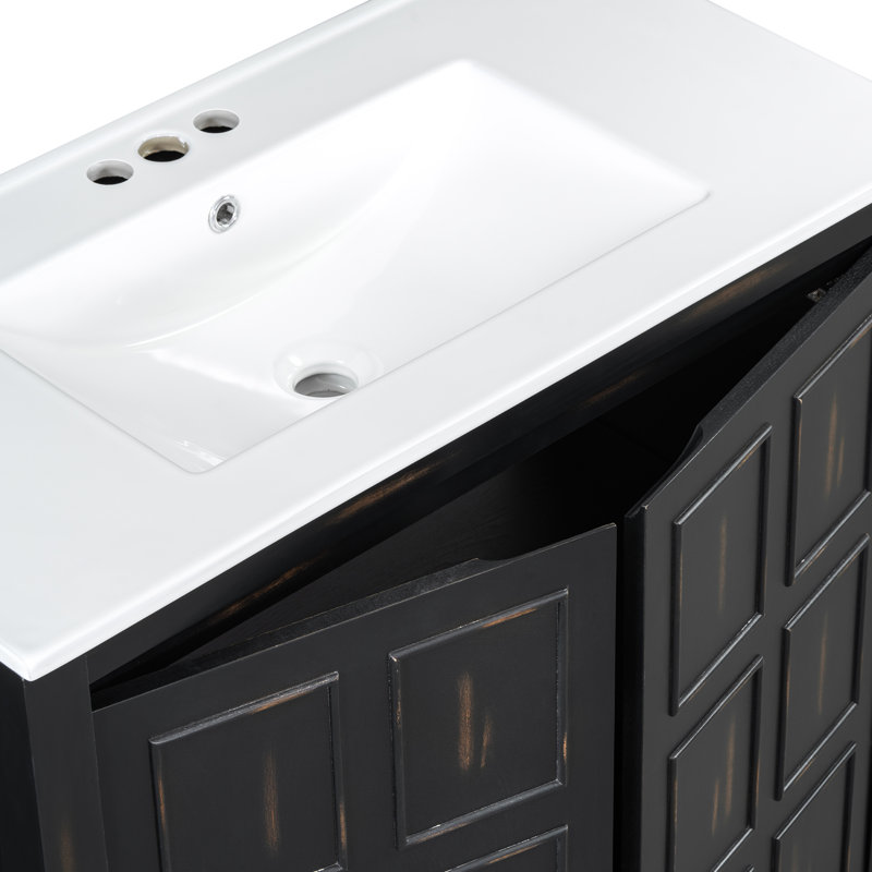 Meuble-lavabo 36 po avec lavabo en céramique