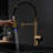 Led Kitchen Faucet With Pull-Down , Gold Single Single-Lever, 360 Rotation, Stream And Spray Modes For Modern, Contemporary Kitchens, Sinks, Faucets, Appliances, Accessories Decoration Pull Down