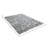 Shag Faux Fur Washable Solid Gray Area Rug-39155333