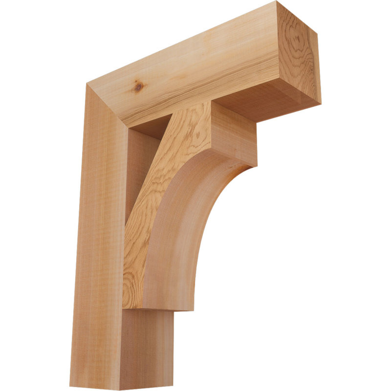 Support Westlake Block, Cèdre rouge de l'Ouest (lisse), H 18 po x l 3,5 po x P 14 po