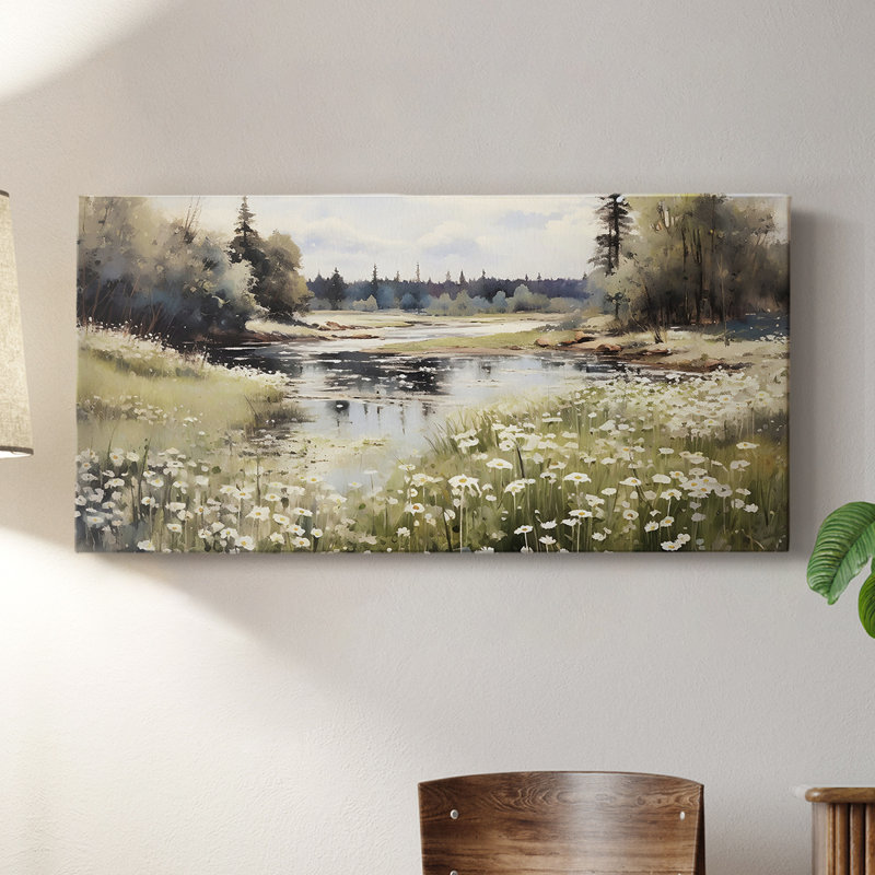 Landscape Series-MXIII- Gallery Wrapped Canvas -Ready to Hang, 16" H x 32" W