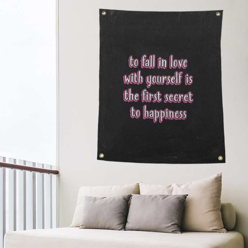 Tapisserie tableau noir en polyester, H 36 po x l 26 po, Rose