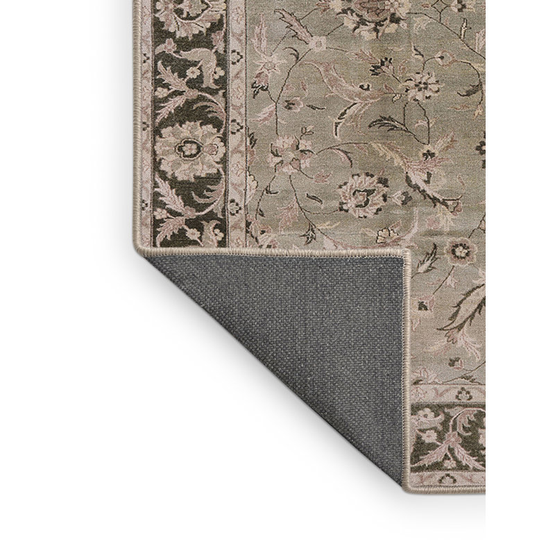 Tapis oriental vert / beige Liutulf, Rectangle 6 pi x 9 pi