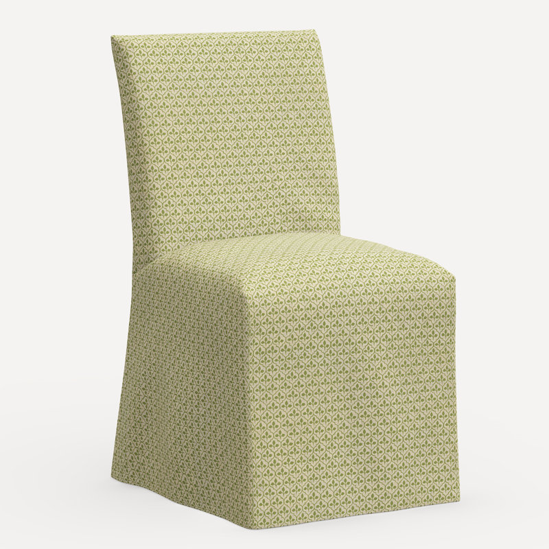 Sadia Slipcover Chair, Jr Sadhil Moss Geometric