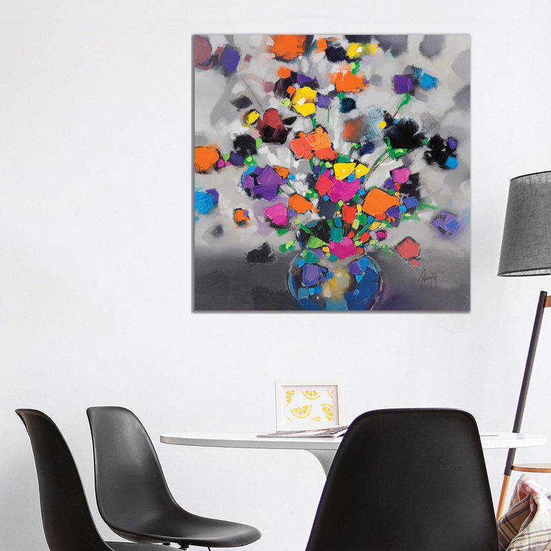 Floral Spectrum I by Scott Naismith - Wrapped Canvas Print, 93.98 cm H x 93.98 cm W x 1.91 cm D