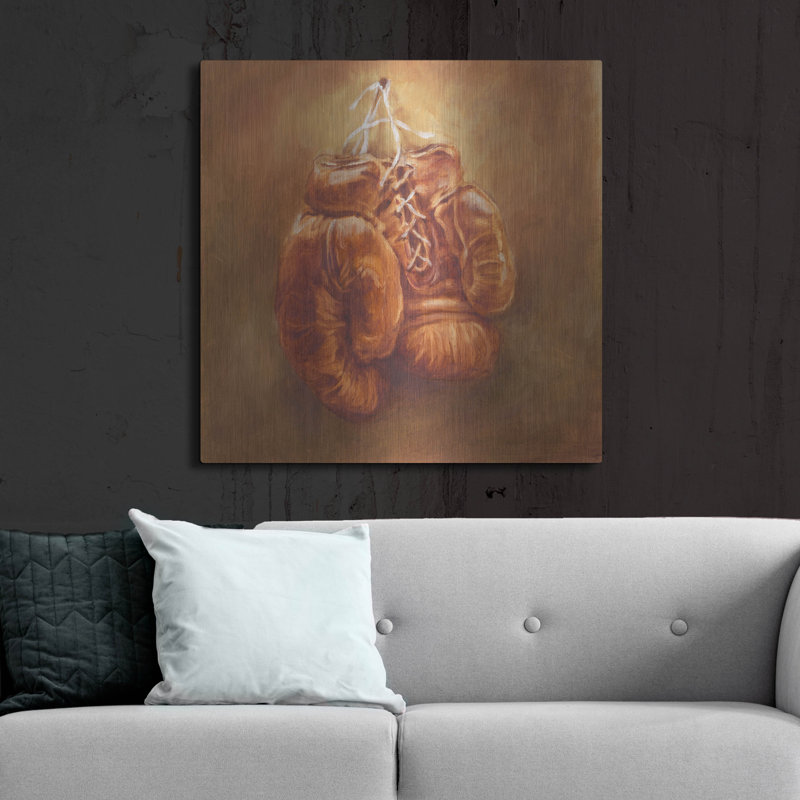 Art mural en métal «Rustic Sports I» par Ethan Harper, H 36 po x l 36 po