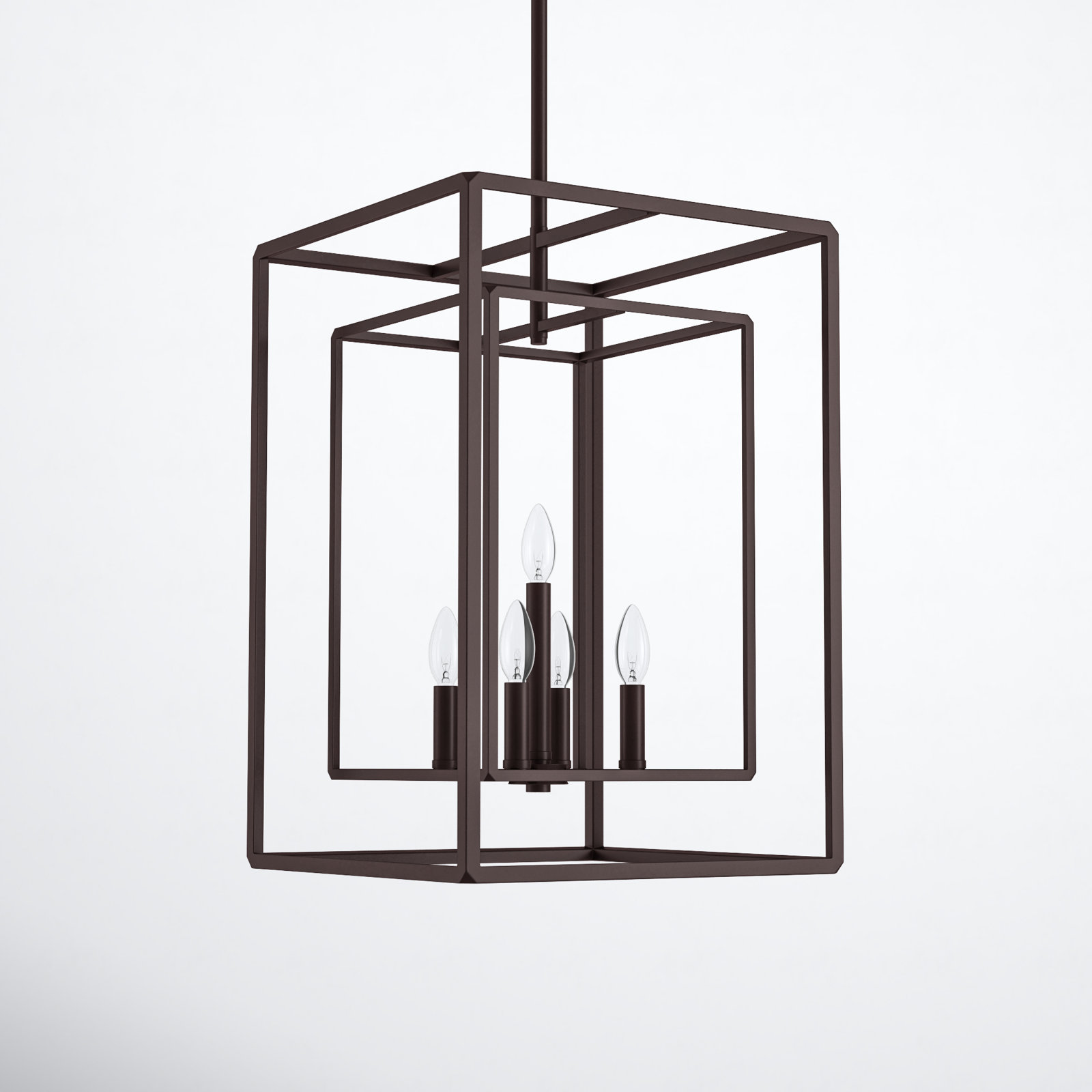 Carina 5 - Light Dimmable Lantern Chandelier, Bronze