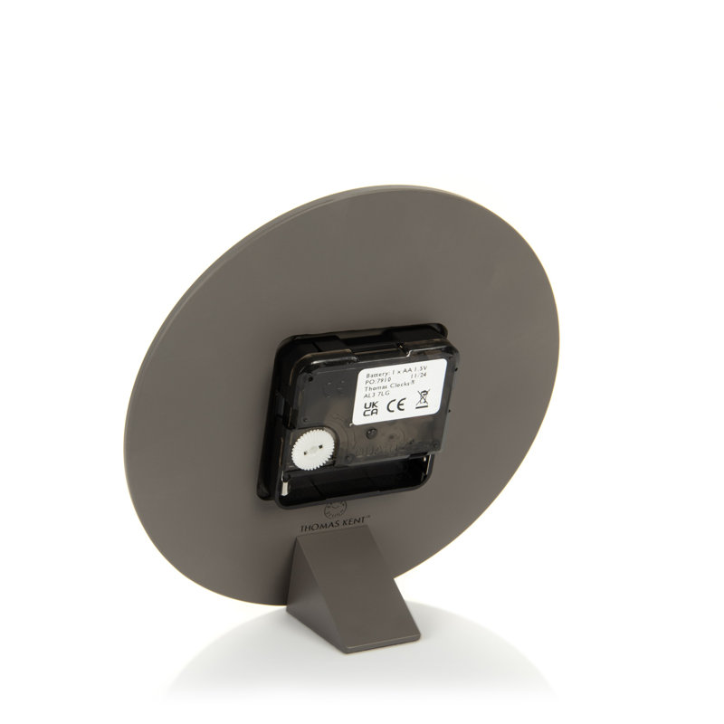 Mulberry Mantel Clock 6", Dark Brown