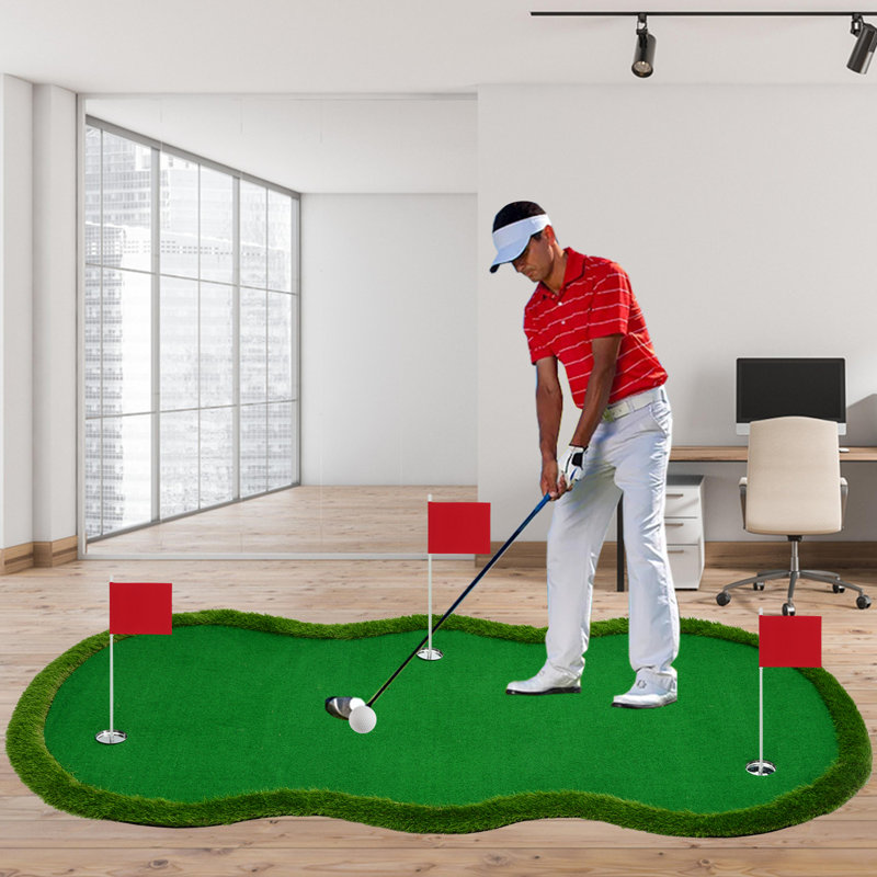 Tapis vert Putting Green pour l'intérieur et l'extérieur, 5 x 10 pi