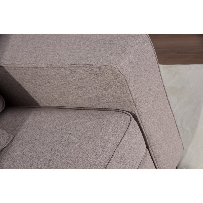 Repose-pieds standard carré Edia de 35,4 po de largeur