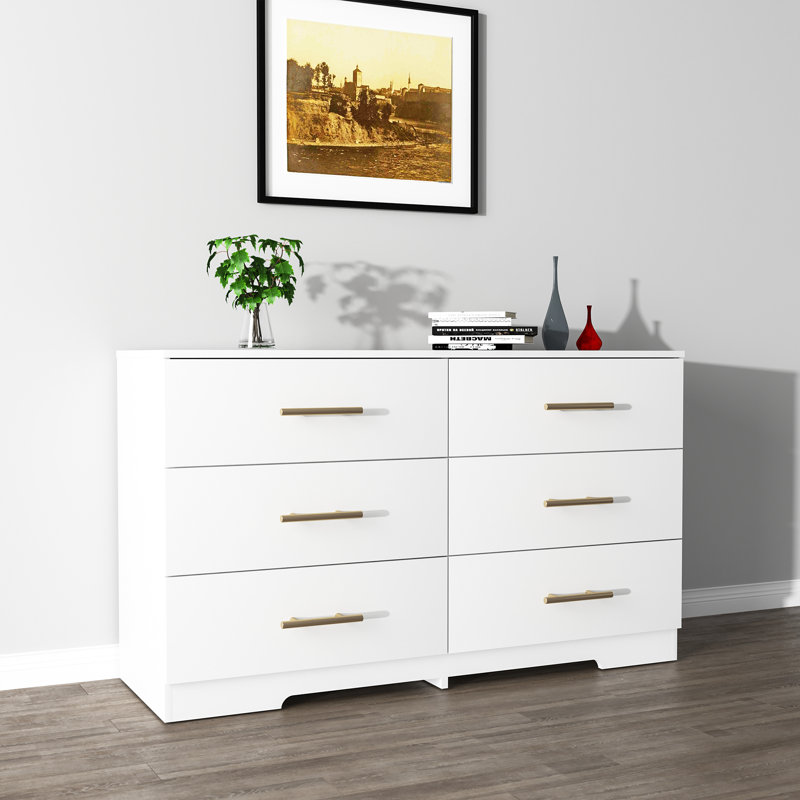 Blayre 47.25'' W 6 - Drawer Dresser, White