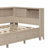 Functional Wood Daybed with Ample Storage Shelves and Drawers, Perfect for Organized and Comfortable Living Spaces-2044144805