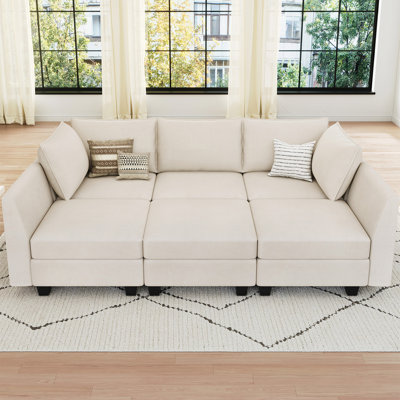 Canapé modulaire en L 7 pièces Allinson