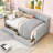Twin Wooden Two Drawers Daybed with Slats-1769520812