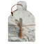 Marble And Wood Cutting Board With Knife