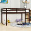 Lit mezzanine simple en bois avec échelle Kaisei-785956429