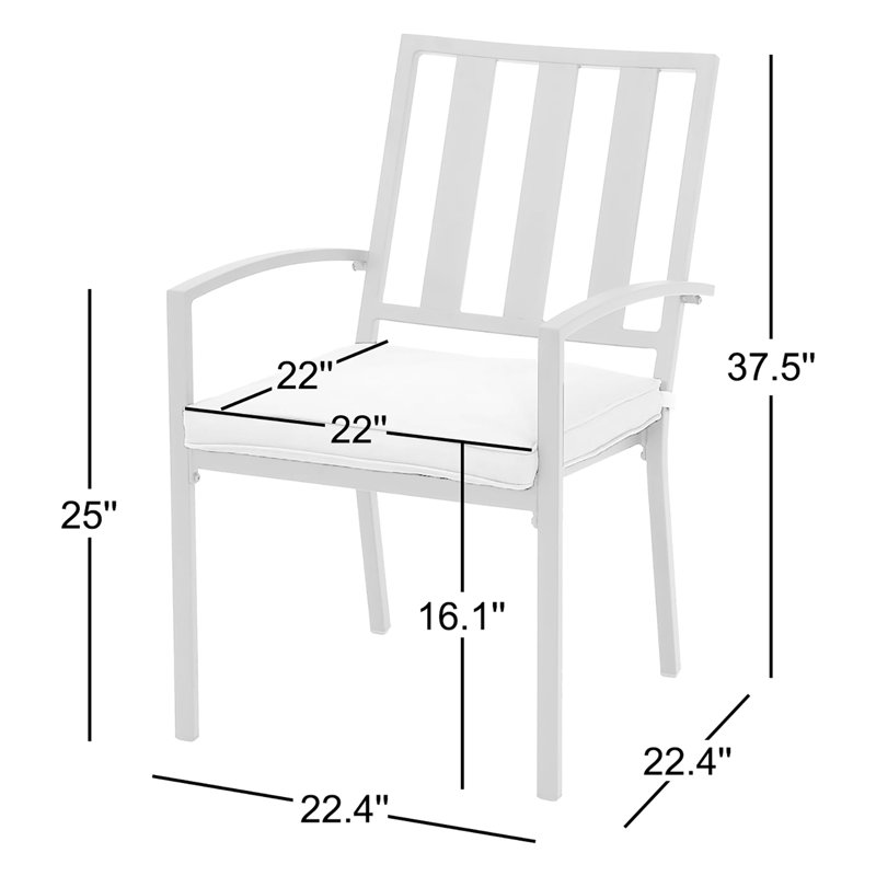 Sybil Premium All-Weather Wicker Outdoor Stacking Dining Armchair with Cushion