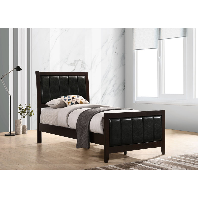 Boden Wood Twin Panel Bed Cappuccino, Twin