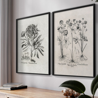 «Vintage Floral LX III», 2 pièces