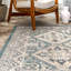 Tapis bleu à motif de performance Southwestern Shawna-361530125