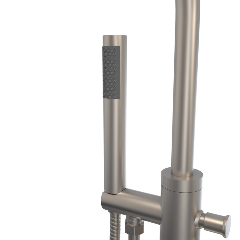 Havana Bathroom Tub Filler with Handshower, Brushed Nickel
