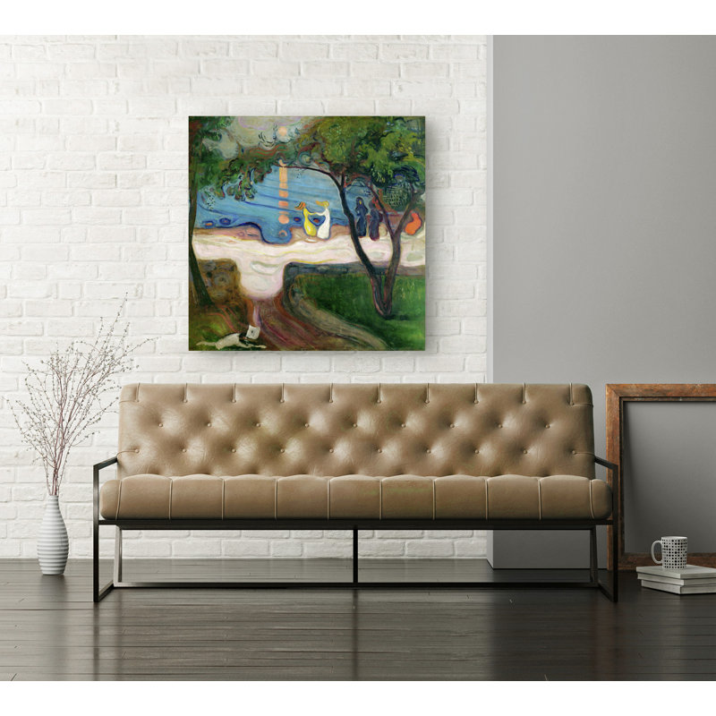 Dance On The Beach by Edvard Munch - Wrapped Canvas Print, 70cm H x 70cm W x 4cm D
