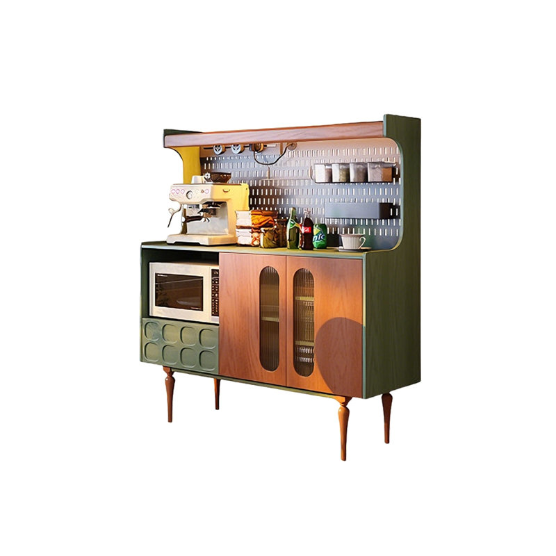 48.43"Green solid wood vintage sideboard