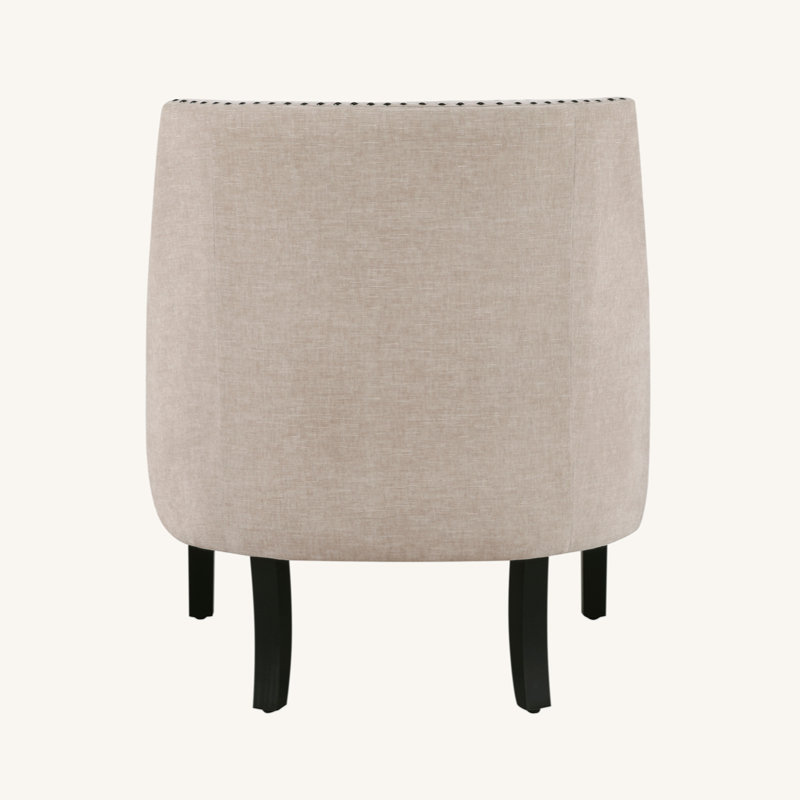 Bania 28" Modern & Contemporary Accent Chair - Chenille Accent Chair Elegant Button-Tufted Back, Dacron Wrapped Seat Cushion