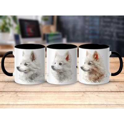 11oz Watercolour Samoyed Dog Design Coffee Mug