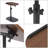 C-Shaped Height Adjustable Side Table