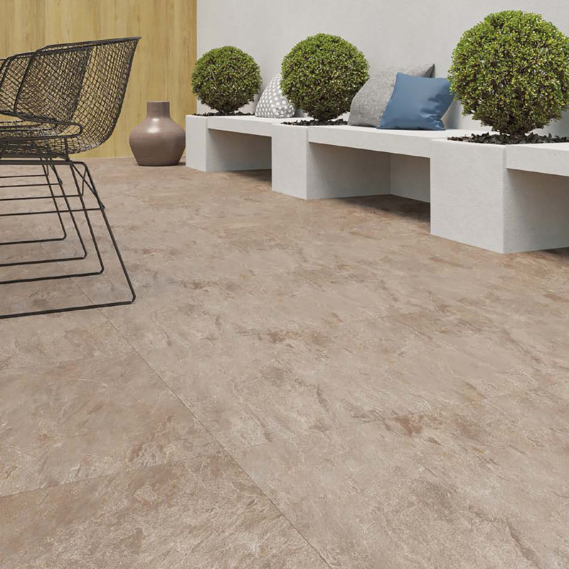 Carreau de marbre et de revêtement pour mur en porcelaine 24 po x 24 po Andes R11, Beige