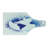 Ambesonne Abstract Tempered Glass Cutting Board Globe Ink Effect Map Blue White