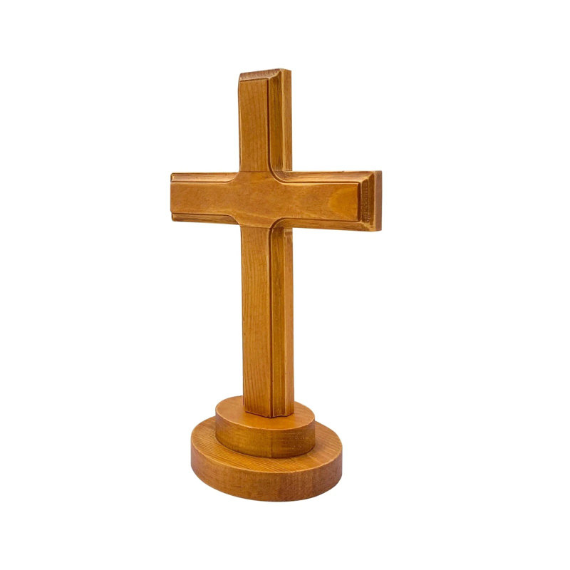 2-pack 11" Wooden Tabletop Crosses