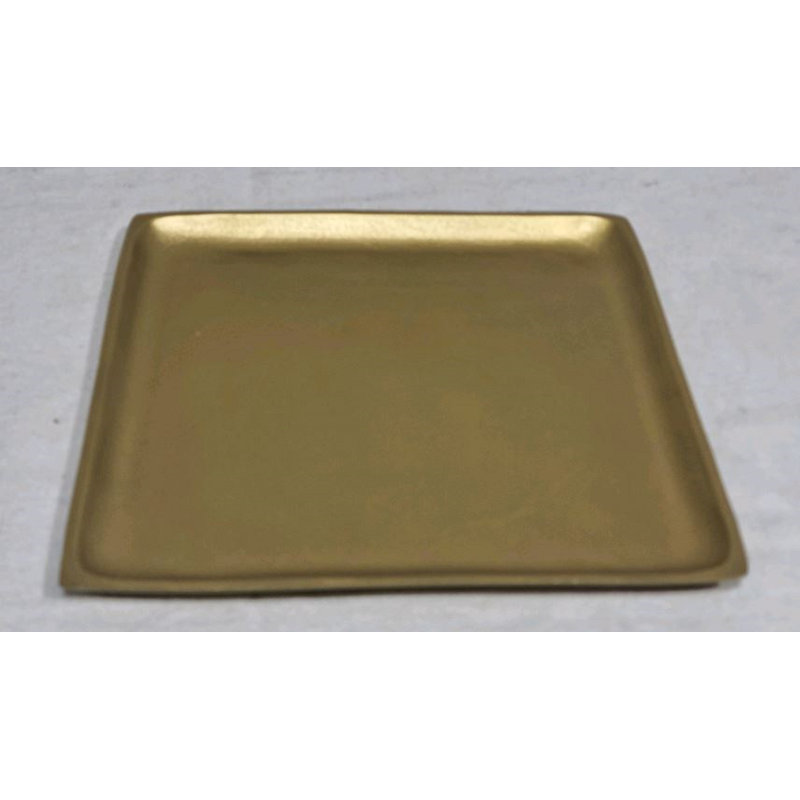 Support pour plante Brextyn, Laiton, H 1,18 po x l 14,96 po x P 14,96 po