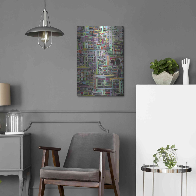 "Stack I" par James Burghardt - Impression sur métal sans cadre, H 24 po x l 16 po x P 0,13 po
