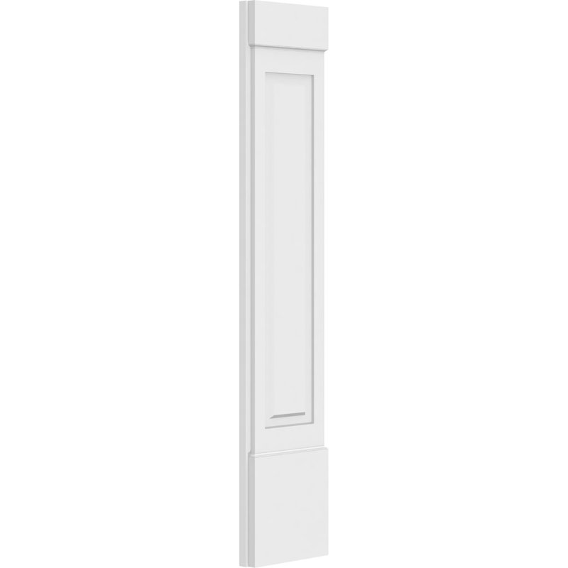 Pilastre surélevé en PVC TruCruft (la paire), 60 po, 12 po, Base et chapiteau standards