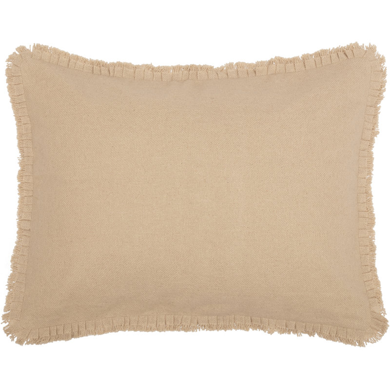 Taie décorative 100% coton Mona, Standard, Blanc vintage