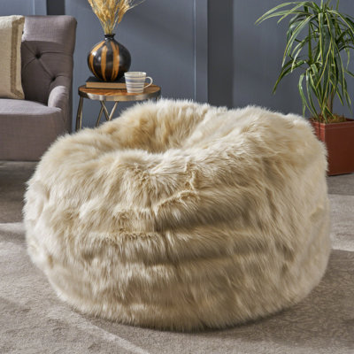 Laprovis Faux Fur Bean Bag Sofa