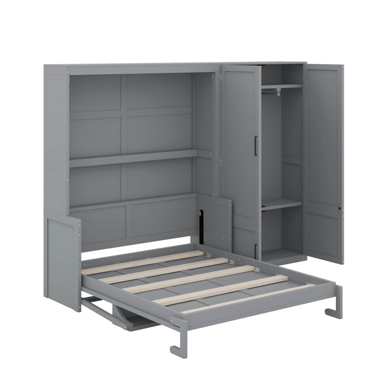 Grand lit escamotable avec placard