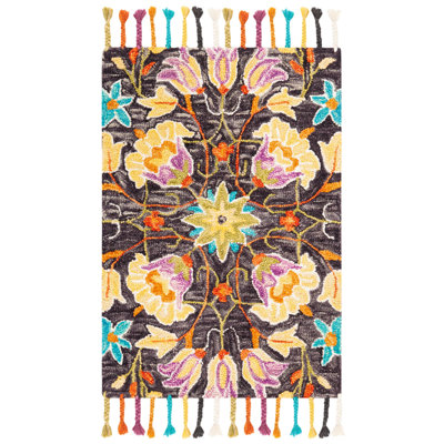 Vahakn Hand Tufted Wool Floral Rug