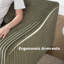 Chaise longue en velours côtelé moderne et confortable avec coussins pour la chambre à coucher-1549540663