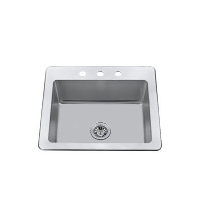 Évier de cuisine encastré L 25 po x l 22 po