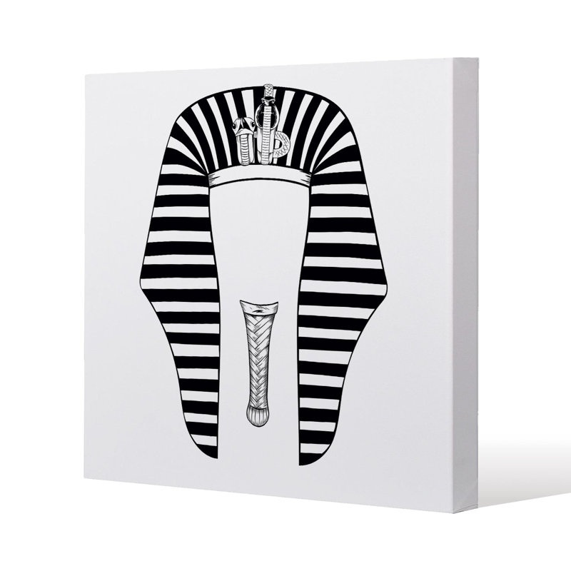Tutankhamun Slim Style Canvas Print, 15mm Slim Real wood., 40 cm H x 40 cm W