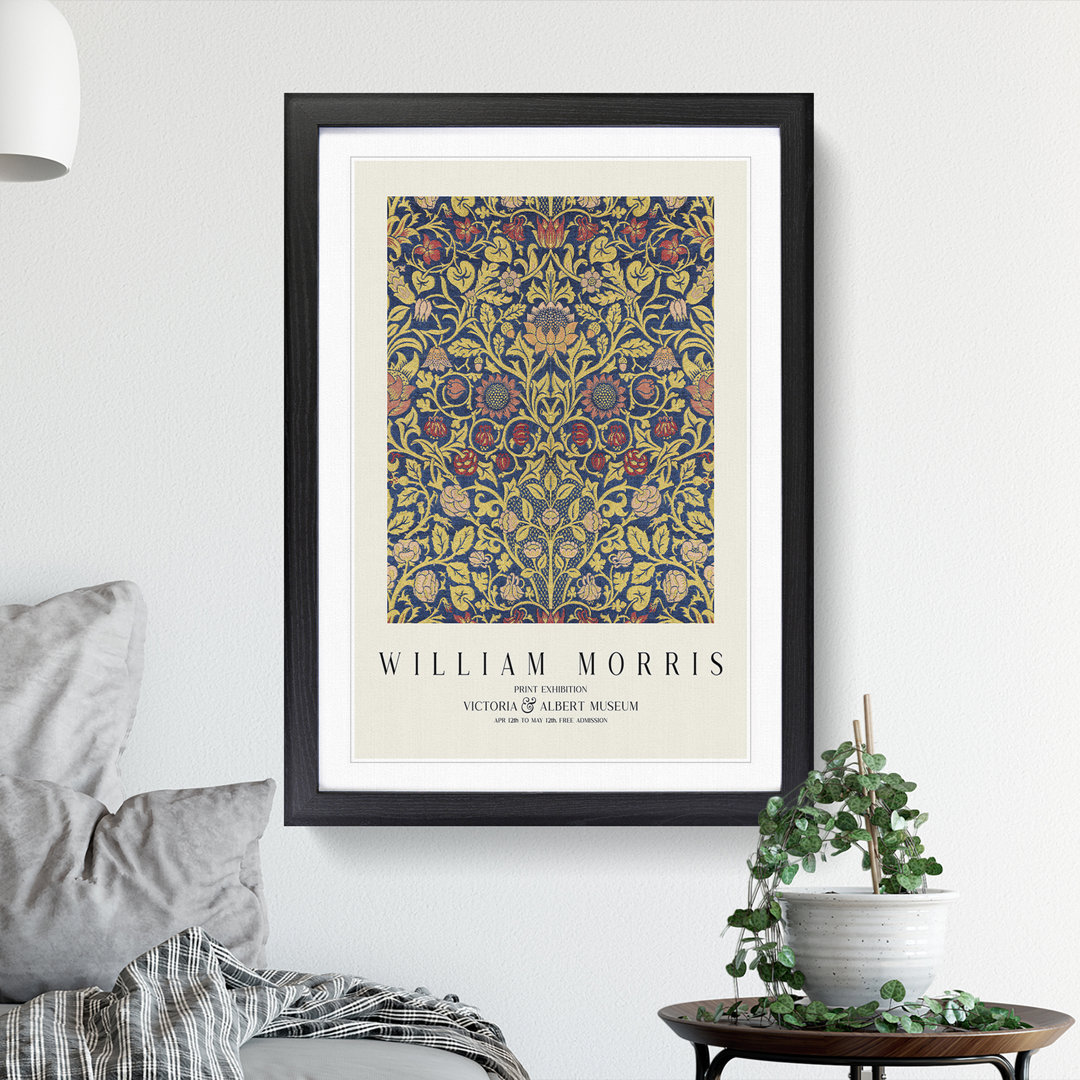 Violet and Columbine Vol.2 by William Morris - Framed Print