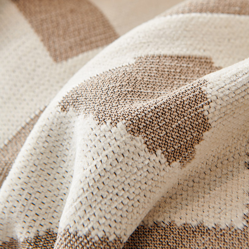 Housse pour canapé modulaire Boho Chenille, Kaki, H 91 po x l 134 po x P 0,2 po